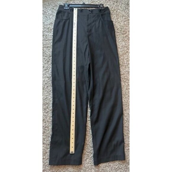 C/Meo Collective Black Dressy Tall Trousers High Interlaced Crossed waistband M - Picture 9 of 9